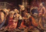 Jacopo Tintoretto The Birth of St.John the Baptist oil on canvas